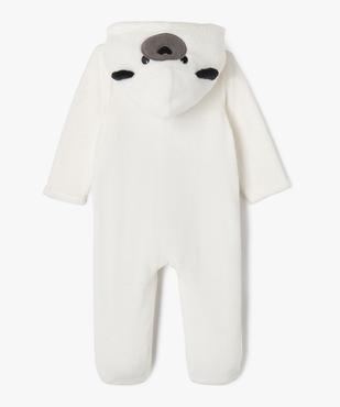 Surpyjama en maille peluche à capuche animée bébé vue4 - GEMO(BB COUCHE) - GEMO