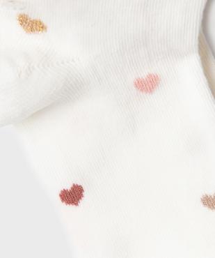 Collant chaud à motifs coeurs fille vue2 - GEMO (ENFANT) - GEMO
