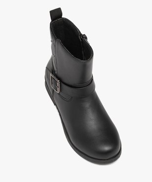 Boots fille unies à boucle avec détails fantaisie vue5 - GEMO (ENFANT) - GEMO