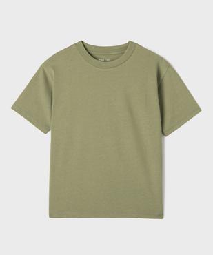 Tee-shirt manches courtes en jersey de coton garçon vue2 - GEMO (JUNIOR) - GEMO