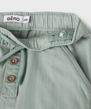 Pantalon chino avec taille ajustable bébé garçon vue2 - GEMO(BEBE DEBT) - GEMO
