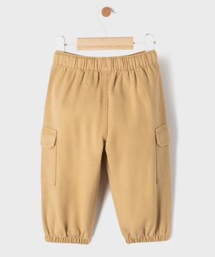 Pantalon cargo en coton et Lyocell bébé garçon vue3 - GEMO 4G BEBE - GEMO