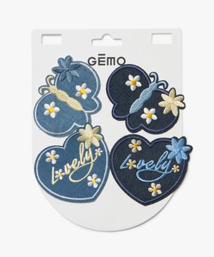 Patch thermocollant motif fleurs (lot de 4) vue1 - GEMO (ACCESS) - GEMO
