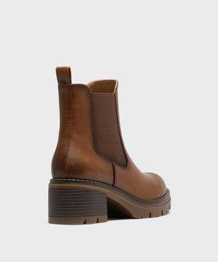 Chelsea boots à semelle crantée femme - 5 Miles vue4 - 5 MILES GEMO FOR GOOD - GEMO