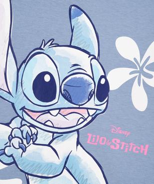 Tee-shirt manches courtes avec motif Stitch fille - Disney vue2 - LILO & STITCH - GEMO