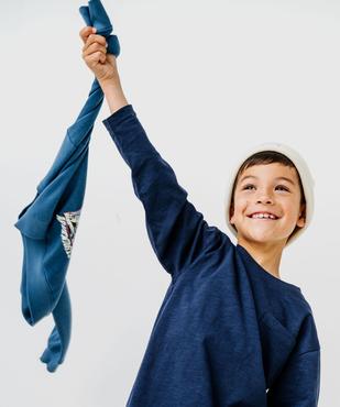 Tee-shirt à manches longues avec poche poitrine garçon vue1 - GEMO (ENFANT) - GEMO