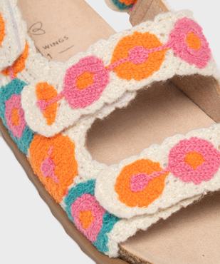 Sandales à scratch en crochet fleuri fille vue6 - LOVELY WINGS - GEMO