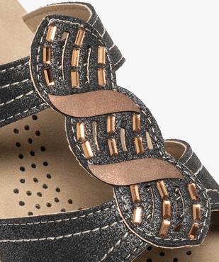 Mules femme confort dessus à brides ornées de strass vue6 - G'FLEX - GEMO