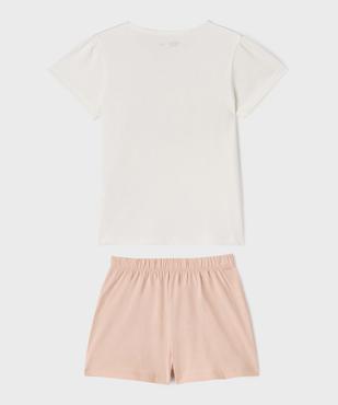 Pyjashort en jersey de coton fille vue4 - GEMO 4G FILLE - GEMO