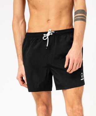 Short de bain uni homme vue2 - GEMO (PLAGE) - GEMO