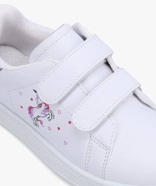Baskets fille imprimées licorne sur le côté fermeture scratch vue6 - GEMO (ENFANT) - GEMO