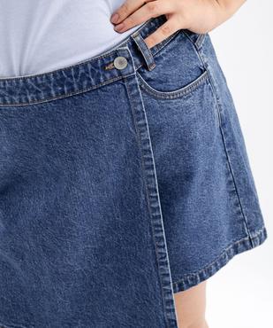 Jupe short en jean femme grande taille vue6 - GEMO (G TAILLE) - GEMO