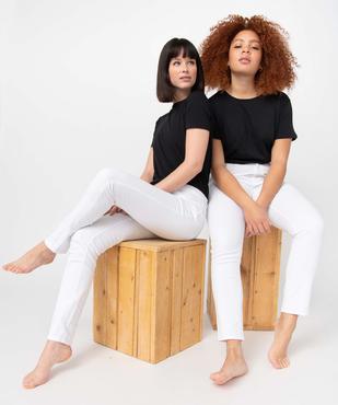 Pantalon femme en toile denim coupe Slim vue1 - GEMO 4G FEMME - GEMO