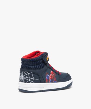Baskets garçon montantes avec col fourré à scratch - Spiderman vue4 - SPIDERMAN - GEMO