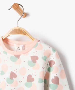 Pyjama bébé fille imprimé deux pièces vue2 - GEMO(BB COUCHE) - GEMO