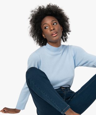 Pull femme col montant coloris uni vue1 - GEMO (MAILLE) - GEMO