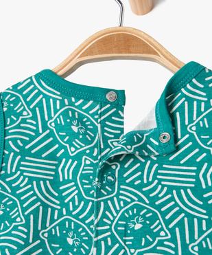 Combishort imprimé en coton bébé garçon vue3 - GEMO(BEBE DEBT) - GEMO