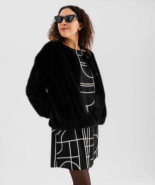 Manteau court en fourrure imitation femme vue2 - GEMO 4G FEMME - GEMO