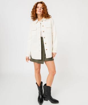 Chemise manches longues en denim femme vue5 - GEMO(FEMME PAP) - GEMO