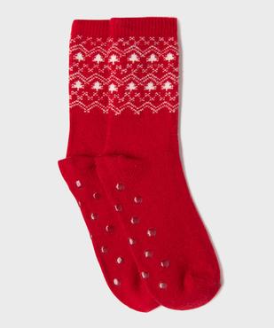 Chaussettes antidérapantes motif hivernal homme vue1 - GEMO(HOMWR HOM) - GEMO