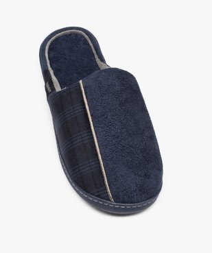 Chaussons homme mules plates en velours imprimé - Isotoner vue5 - ISOTONER - GEMO