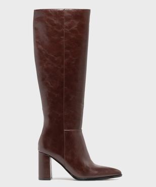 Bottes à haut talon et bout pointu femme vue1 - FOLLOW ME G4G - GEMO