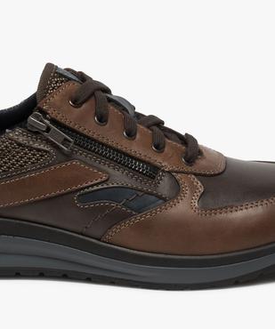 Baskets homme confort à lacets et zip vue6 - ZEN AIR - GEMO