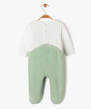 Pyjama dors-bien en velours à motif dinosaure bébé garçon vue4 - GEMO(BB COUCHE) - GEMO