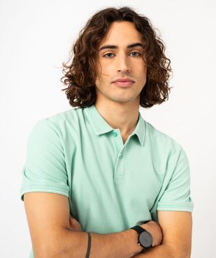 Polo à manches courtes en maille piquée homme vue2 - GEMO 4G HOMME - GEMO