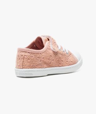 Tennis en broderie anglaise avec bride scratch vue4 - GEMO (ENFANT) - GEMO