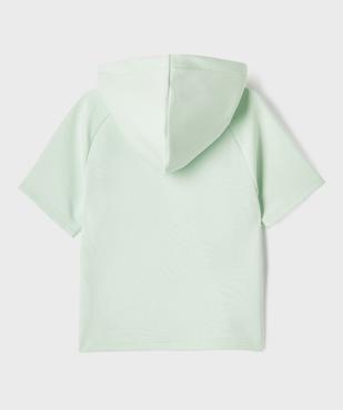 Sweat à capuche à manches courtes garçon vue5 - GEMO (ENFANT) - GEMO