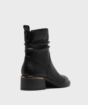 Bottines avec tige effet drapé femme - Valentina Baldano vue4 - VALENTINA BALDA - GEMO