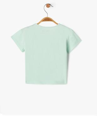 Tee-shirt manches courtes en coton imprimé fantaisie bébé fille vue4 - PREMIER PRIX BY GEMO - GEMO