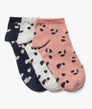 Chaussettes ultra courtes à motif pailletés femme (lot de 3) vue1 - GEMO(HOMWR FEM) - GEMO