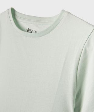 Tee-shirt à manches courtes en coton uni garçon vue2 - GEMO 4G GARCON - GEMO