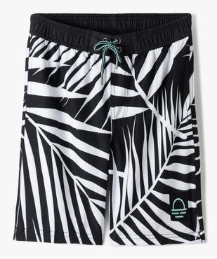 Short de bain garçon imprimé feuillage vue1 - GEMO (JUNIOR) - GEMO