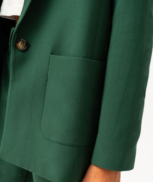 Veste blazer coupe droite fermeture un bouton femme vue2 - GEMO(FEMME PAP) - GEMO