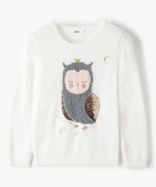 Pull fille avec motif animal et sequins réversibles vue1 - GEMO (ENFANT) - GEMO