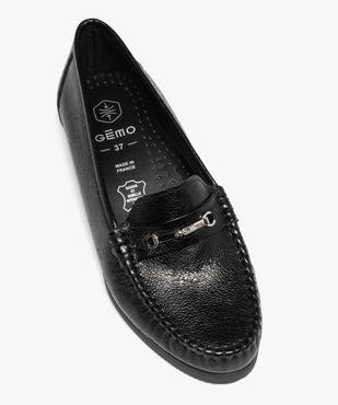 Mocassin confort avec dessus en cuir et bijou métallique femme vue5 - GEMO (CONFORT) - GEMO