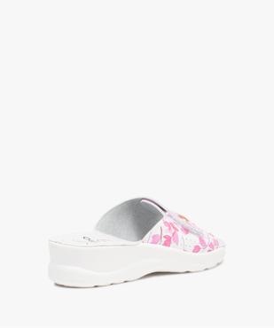 Mules femme confort à talon compensé et bride ajustable vue4 - GEMO (CONFORT) - GEMO