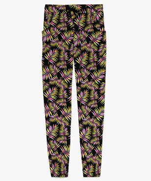 Pantalon fluide fille avec bas élastiqué vue1 - GEMO (JUNIOR) - GEMO