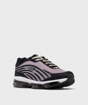 Baskets bicolores à semelle bulle d’air homme – Airness vue2 - AIRNESS - GEMO