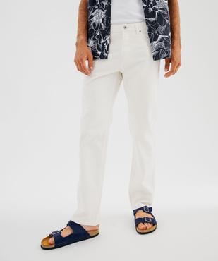 Pantalon en coton coupe Regular homme vue1 - GEMO 4G HOMME - GEMO