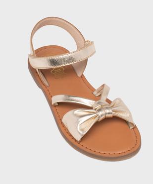 Sandales à brides scintillantes dessus cuir fille - Lovely Wings vue5 - LOVELY WINGS GEMO FOR GOOD - GEMO