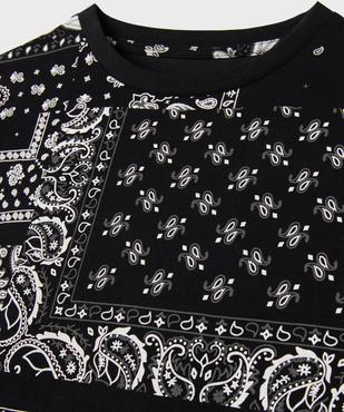 Tee-shirt manches courtes imprimé bandana garçon vue2 - GEMO 4G GARCON - GEMO