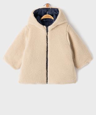 Manteau à capuche réversible et déperlant bébé fille vue2 - GEMO(BEBE DEBT) - GEMO