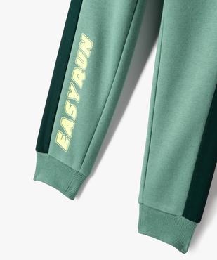 Pantalon de jogging avec bandes contrastantes garçon vue2 - GEMO (ENFANT) - GEMO