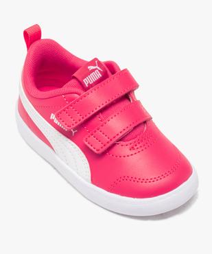 Baskets bébé bicolores à scratch – Puma Courtflex vue5 - PUMA - GEMO
