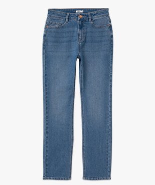 Jean Regular taille haute en denim stretch délavé femme - Longueur L26 vue5 - GEMO(FEMME PAP) - GEMO