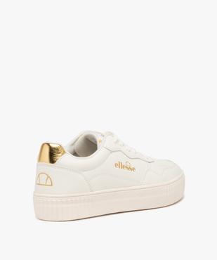 Baskets femme unies style rétro détail doré - Ellesse  vue4 - ELLESSE - GEMO